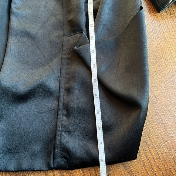 ❤️Mary Rose vintage open blazer satin finish women’s L black paper maché design - Picture 11 of 11